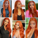 24 26 30 Ginger Orange Real Human Hair Bundles