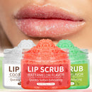 Hllozzi 50g lip scrub jojoba oil vitamin C hydrating moisturizing mild non-irritating watermelon, coconut, apple