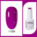 Clou Beaute 15ml Red Black White Green Neon Gel Nail Polish Base Top Coat Velvet Top 400 Colors Semi Permanent Gel Nail Varnish