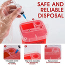 1L Plastic Waste Bin Collection Container Tattoo Needle Tip Accessories Medical Supplies Tattoo Waste Box Makeup Accessories