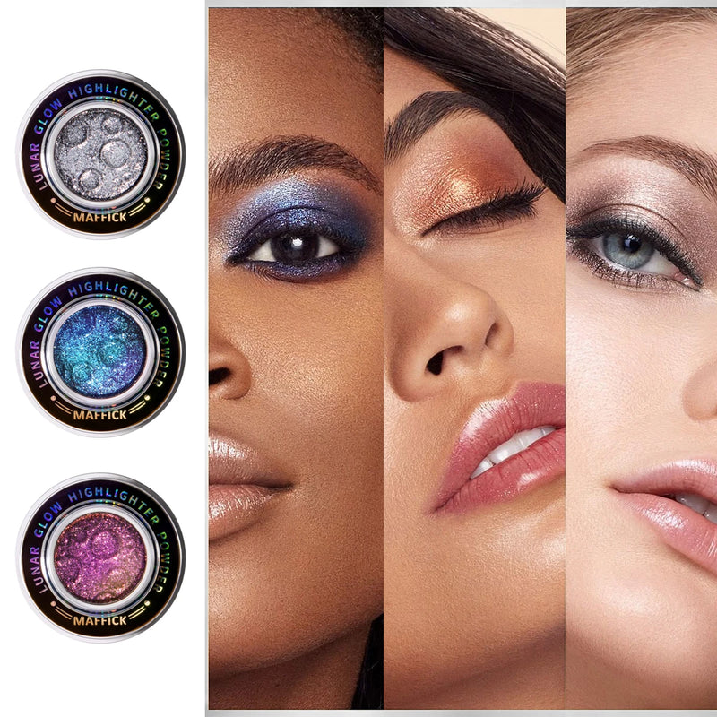 CHARMACY New 5 Multichrome Single Eye Shadow High Pigment Long Lasting Duo Chrome Eyeshadow Glitter Makeup For Eyes