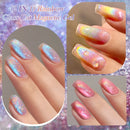 LILYCUTE 6PCS/SET 7ml Laser Glitter Rainbow Cat Magnetic Gel Nail Polish with Free Magnet Semi Permanent Soak Off Nail Art Kit