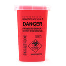 1L Plastic Waste Bin Collection Container Tattoo Needle Tip Accessories Medical Supplies Tattoo Waste Box Makeup Accessories