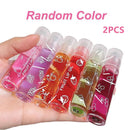6 Colors Roll-on Fruit Essence Lip Balm Lip Oil Lip Moisturizing Mirror Primer Lip Lipstick Hydrating random Gloss Transparent