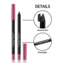 12 pcs Lip Liner Pencil Set Matte Lipliner Pencil Lipstick Waterproof Long Lasting Nude Contour Lipstick Pen Lip Tint Cosmetics