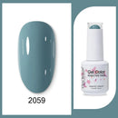 Clou Beaute 15ml Red Black White Green Neon Gel Nail Polish Base Top Coat Velvet Top 400 Colors Semi Permanent Gel Nail Varnish