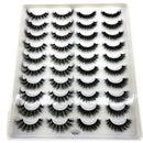 2023 New 20 pairs natural long 3D mink false eyelashes fake lashes makeup kit Mink Lashes extension eye lashes short eyelashes
