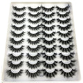 2023 New 20 pairs natural long 3D mink false eyelashes fake lashes makeup kit Mink Lashes extension eye lashes short eyelashes