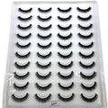 2023 New 20 pairs natural long 3D mink false eyelashes fake lashes makeup kit Mink Lashes extension eye lashes short eyelashes