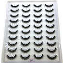 2023 New 20 pairs natural long 3D mink false eyelashes fake lashes makeup kit Mink Lashes extension eye lashes short eyelashes