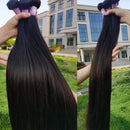Raw Straight Human Hair Bundles Brazilian Straight Hair Bundles Human Hair 2/3/4 Pcs 8-30 Inches Human Hair Extensions