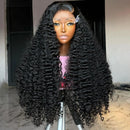 Burmese Curly Hair Wig 13x6 HD Lace Front Wig Pre Plucked With Spiral Ends Natural Color 13x4 Hd Lace Human Hair Wigs For Women