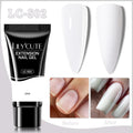 LILYCUTE 1Pc Quick Extension Gel Nail Nude Pink Glitter Building Acrylic Semi Permanent Soak Off UV LED Polish Nail Art Varnish