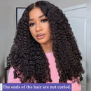 Burmese Curly Hair Wig 13x6 HD Lace Front Wig Pre Plucked With Spiral Ends Natural Color 13x4 Hd Lace Human Hair Wigs For Women