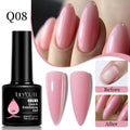 LILYCUTE 7ML Nude Pink Quick Extension Gel Nail Polish Milky Clear Sturcture Hard Enhanced Construction Gel Nail Art Manicure
