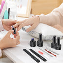 LNWPYH 2Pc Gel Nail Polish Kit Professional Glitter Nail Gel Polish Semi Permanent Soak Off UV Nail Art Gel Varnish Nail Art Set
