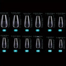 600Pcs Full Cover Press On Nail Tips Stiletto Almond Square Coffin French False Fake Soak Off Gel Nail Extension Tips Capsule