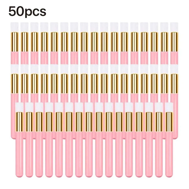 10/30/50pcs Eyelash Cleaning Brush Lash Shampoo Brush for Eyelash Extensions Peel Off Nose Pore Blackhead Remover Makeup Tools