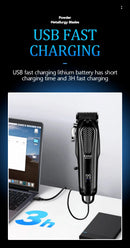 Kemei KM-PG1071 Professional Hair Clipper Rechargeable Cordless Hair Clipper Electric Hair Clipper Kit Men's Fade Hair Clipper