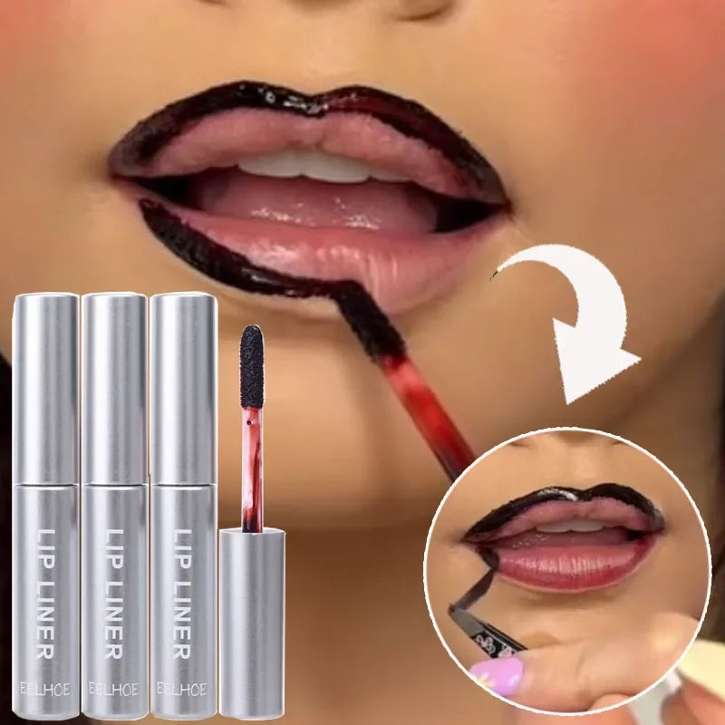 Lasting Peel Off Lip Liner Tattoo Makeup Amazing Waterproof Matte Non-Stick Cup Matte Lip Gloss Sexy Red Contour Lips Cosmetics