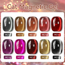 LILYCUTE 7ML Black Crystal Cat Magnetic Gel Sparkling Glitter Gel Nail Polish Semi Permanent Soak Off UV LED Gel Nails Art