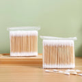 500/100 Round Headed Cotton Swabs, Double Round Headed Cotton Swabs, Bamboo Sticks, Precision Pointed Cosmetic Nail Tools