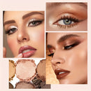 [Eyeshadow] Multifunctional Shimmer Eyeshadow Pen Set - 6 Colors,Long-Lasting High Satin & Matte Neutral Brown Eyeshadow Pencils