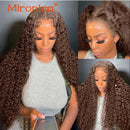 #4 Brazilian Water Wave Human Hair 3/4Bundles With Closure 4x4 13x4 HD Transparent Lace Frontal Virgin Raw Human Hair Extensions