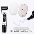 LILYCUTE 10ml 5D Solid Pudding Nail Gel Semi Permanent Translucent Korean Style Painting Gel Polish For DIY Nail Art Design