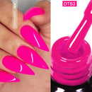 MEET ACROSS 7ml Orange Red Green Gel Nail Polish Laser Sparkly Soak Off Semi Permanent Nail Art UV Gel Varnish For Nails