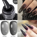 LILYCUTE 7ML 3 IN 1 Clear Jelly Quick Extension Nail Gel Semi Permanente Soak Off UV Long Lasting Construction Gel Varnish Nail