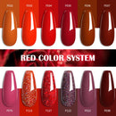 LILYCUTE 7ML Red Gel Nail Polish Matte Brown Semi Permanent Soak Off UV LED Gel Varnish Nail Art Design Manicure