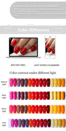 LILYCUTE 7ML Nail Base Top Polish Clear Bright Effect Semi-permanent Long Lasting Nail Art Varnish Fast Drying No Need Lamp