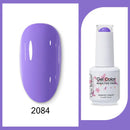 Clou Beaute 15ml Red Black White Green Neon Gel Nail Polish Base Top Coat Velvet Top 400 Colors Semi Permanent Gel Nail Varnish