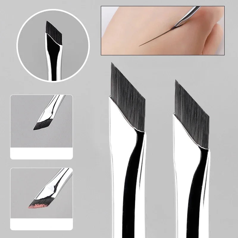 CNK  2/5Pc Upgrade Blade Eyeliner Brush Ultra Thin Fine Angle Flat Eyebrow Brush Under The Eyes Place Precise Detail Brush