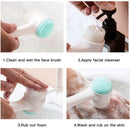 3D Double Silicone Facial Cleansing Brush Manual Massage Facial Brush Soft Bristles Exfoliator Double Sided Face Wash Brush