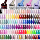 LILYCUTE 7ML Nail Gel Polish Full Coverage Manicure No Wipe Top Coat Base Coat Primer Soak Off LED UV Gel Nail Art Gel Varnish
