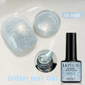 LILYCUTE 7ml Glitter Nail Gel Polish Sequins Colorful Shinning Gel Varnish Nail Art Semi Permanent Soak off Manicure UV LED Gel