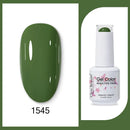 Clou Beaute 15ml Red Black White Green Neon Gel Nail Polish Base Top Coat Velvet Top 400 Colors Semi Permanent Gel Nail Varnish