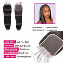 12A Straight Human Hair Bundles With 2x6/5x5 Lace Closure Unprocessed Brazilian Virgin Bundles 100% Raw Hair 3 Days Delivery