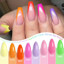 LILYCUTE 7ML Nail Gel Summer Color Series Nail Gel Polish Semi Permanent Soak Off LED UV Gel Nail Art Design Manicure Varnish