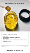 Transparent Honey Pot Lip Mask Moisturizes, Moisturizes, Lightens Lip Lines, Sleep Lip Mask, and Lip Care