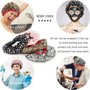4 Pieces Shower Cap for Women, Elastic and Reusable,Environmental Protection Hair Bath Caps,Double Waterproof Layers Bathing Hat