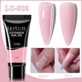 LILYCUTE 1Pc Quick Extension Gel Nail Nude Pink Glitter Building Acrylic Semi Permanent Soak Off UV LED Polish Nail Art Varnish