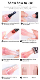 Gel Nail Polish Kit With UV Nail Lamp Electric Nail Drill Machine Soak OFF Gel Nail Kit Base&Top Coat Gel Polish Nail Tool Set