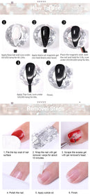 LILYCUTE 7ML Platinum Cat Magnetic Gel Nail Polish Sparkling Rose Gold Foils Glitter Semi Permanent UV Gel Nail Art Manicure