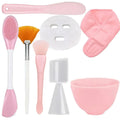 8Pcs Face Mask Mixing Bowl Set DIY Facemask Mixing Tool Kit Facial Mask Bowl Silicone Soft Face Brushes Spoons Beauty Tools