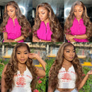 Highlight Body Wave Wigs Human Hair 13x6 HD Lace Frontal Wig Honey Blonde 13x4 Lace Front Wig For Women Glueless Wig Pre Plucked