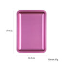 1PC Square Stainless Steel Cosmetic Storage Tray Nail Art Manicure Plate Tweezers Clippers Pens Container False Nails Dish Tools