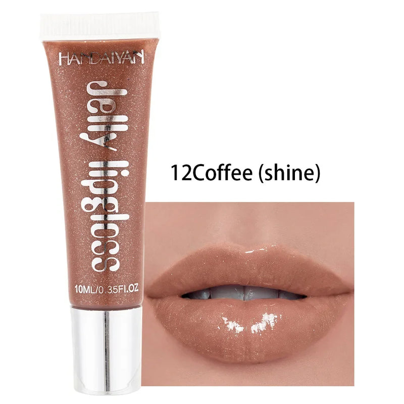 Jelly Lip Gloss Moisturising Lipstick Sexy Lip Oil Plumping Non-Sticky Long Lasting Repairing Primer Lip Balm Care Cosmetics